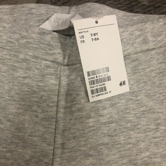 New H&M kids bunny rabbit leggings size 7-8 - Picture 2 of 3
